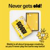 Blabbi, The Game of Made-Up Words. Viral Funny Party Word Board Game for Adults, Teens, and Kids 14+. Easy to Learn (Base Edition)
