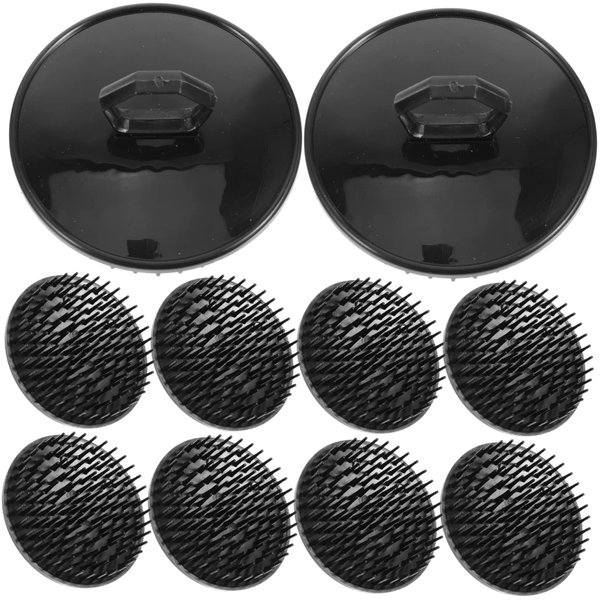 CORHAD 10Pcs Shampoo Brush Scalp Massage Brush Scalp Massaging Brush Scalp Comb Body Massager Bath Massage Brush Hair Scalp Brush Head Scrubber for Washing Hair Scalp exfoliator Bagged
