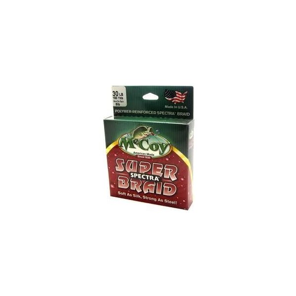 McCoy Fishing Super Spectra Braid Fishing Line, Mean Green, 150-Yard/6-Pound