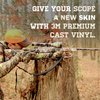 Mossy Oak - 14004-S-TS Graphics Camouflage Scope Skin Wrap - Easy to Install Military Grade Cast Vinyl Material with Matte Finish - Most Scopes up to 50mm Diameter Treestand