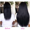 Straight Clip In Hair Extensions for Black Women 22 Inches Clip In Human Hair Unprocessed 10A Grade Soft Silky Human Hair Natural Color Clip Ins 135g/set