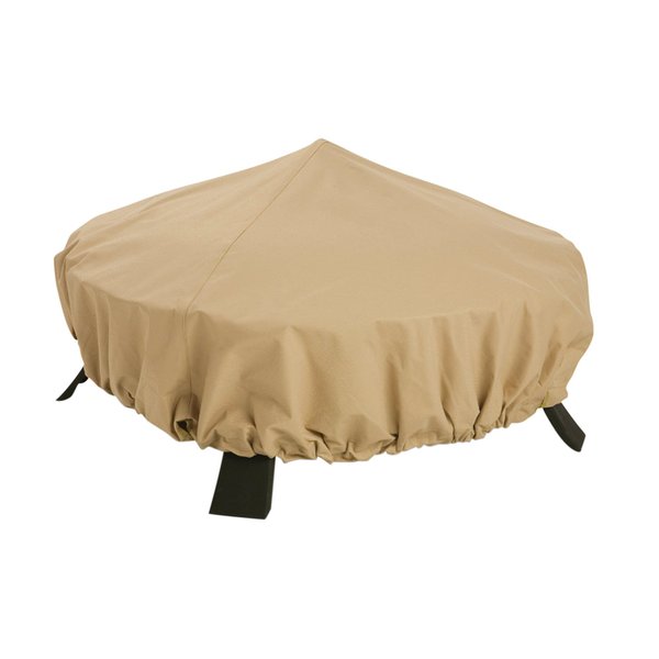 Classic Accessories Terrazzo Water-Resistant 36 Inch Full Coverage Square Fire Pit Cover