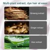 Natural Black Botanical Bubble Hair Dye, 20ml 10 Packs - Pure Plant Extract for Grey Hair Coverage