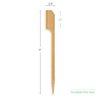 6" Custom Double-Wide Bamboo Paddle Picks – Personalized Full-Color Logo Food Picks – Eco-Friendly Skewers for Catering, Appetizers & Food Displays – 50 Pack
