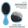 Toddler Detangler Hair Brush Travel Detangling Brushes 3Pcs Women Valentines Day Best Gift Small Wet Hair Brush For Baby Kids Pocket hairbrush Pro, for Curly Hair, Wet Dry Hair Tangle Brush