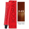 Schwarzkopf Igora Royal 7-77 Medium Blonde Copper Extra Permanent Hair Color and M Hair Designs Tint Brush (Bundle 2 items)