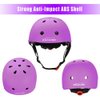 KAMUGO Kids Adjustable Helmet, Suitable for Toddler Kids Ages 8-14 Boys Girls, Multi-Sport Safety Cycling Skating Scooter Helmet (Purple, Medium)