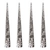 Billed Hair Clips, 4 Packs Hollow Style Hair Clip Rustproof Metal Alligator Curl Clips with Holes for Hair Styling, Hair Coloring