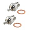 2PCS ShareGoo Glow Plug N4#4 NO.4 Medium Hot Spark 70117 Compatible with Traxxas Kyosho HSP HPI Redcat 1/8 1/10 RC Nitro Engines Car Truck Buggy
