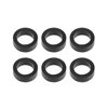 Hihaha 16636-0B010 Fuel Injector Seal O-Ring for Nissan Frontier 1999-2004 / Injector Lower Insulator/Durable / 6 Pcs Black