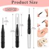 MAPVOLUT 120Pcs Micro Eyebrow Brush with Cap Brow Lamination Brush Spoolies for Eyebrow Eyelash Brow Brush Lash Filler Eyebrow Lash Lift And Tint Tools for Brows and Lashes Comb Extensions