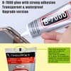 8pcs x15ML B7000 Jewelry Rhinestones Glue, B-7000 Clear Super Glue Transparent Industrial Adhesive for Phone Repair Jewelery Making Crafts Gem Fabric Metal Nail Art Stone Wood Glass