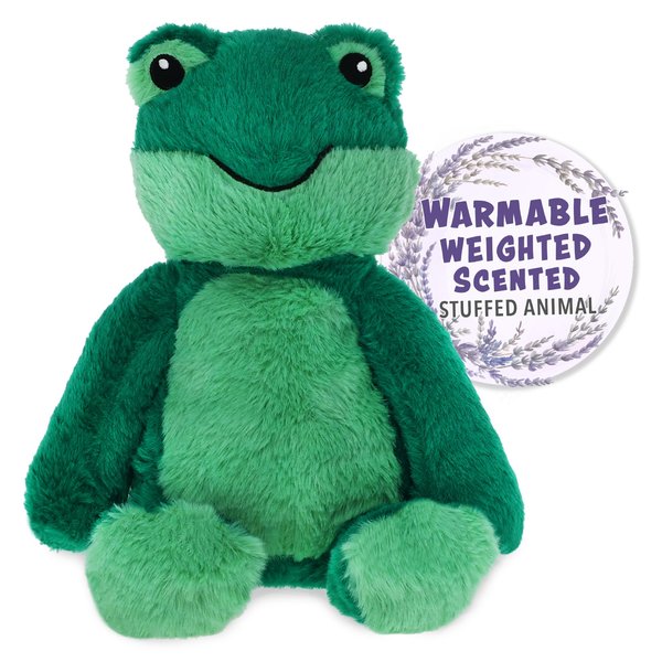 1i4 Group Warm Pals - Frog - Cozy Lavender Scented Plush Toys - Stuffed Animal - Coolable Bedtime Comfort Plushie