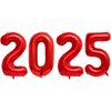 2025 Balloons, New Years Balloons, 16 Inch Red 2025 Number Balloons for New Years Decorations 2025, New Years Eve Party Supplies 2025, Christmas, Birthday, Graduations