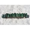Green Quartz Stone French Barrette Hair Clip 4" or 100 mm Length