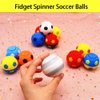 32 PCS Mini Fidget Spinners Soccer Ball Toys for Kids, Soccer Party Favors Goodie Bag Stuffers, Rotatable Soccer Finger Stress Balls for Classroom Prizes