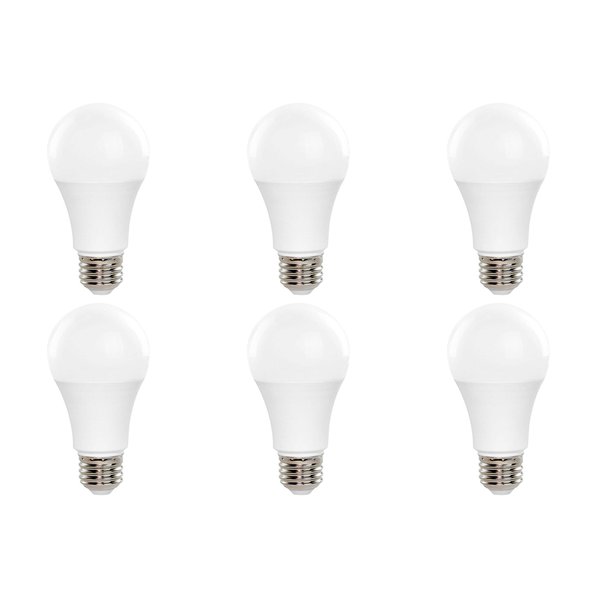 GoodBulb LED Light Bulbs | 10 Watt (60 Watt Equivalent) | Daylight Color 5000K | 25,000 Hours | Non-dimming | E26 Base | A19 Shape | Standard Household Bulb | Pack of 6 Bulbs