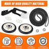DPD 4392065 Dryer Repair Roller Kit 341241 Drum Belt 691366 Idler Pulley 349241T Roller for Whirlpool Kenmore Maytag, Replaces 26000279436, 279435, 279436, 279708, 279708MS, 279709