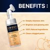 SWOSH Apple Cider vinegar (Apple extract) Foaming Face Wash for Acne Prone & Oily Skin - No Parabens, Sulphate, Silicones & Colour (with Built-in Face Brush), 100 ml / / 3.38 fl oz
