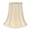 Royal Designs Flare Bottom Outside Corner Scallop Bell Lamp Shade, Beige, 5" x 13" x 8.75"