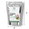 Organic Valerian Root 4 oz. (113g), USDA Certified Organic Valerian Root Herb, Valerian Root Tea, Valeriana Tea, Te De Valeriana Para Dormir, Valarian Officinalis Roots Whole Loose Leaf, Cut & Sifted