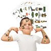 Camo Tempoary Tattoos for Kids, Army Birthday Party Favors Decorations 96PCS Tattoos Stickers Cute Party Supplies Girls Boys Gifts Classroom School Prizes Themed Christmas