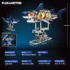 Shark Building Block Set for Boy 8-12, Ideas Sea Animal Building Blocks Toys with Lighting and Rotatable Link Components, STEM Toys for Kids Adults Crossing Ocean Lovers, 666Pcs
