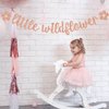 Little Wildflower Banner, It's a Girl Baby Shower Decorations, Welcome Baby Girl Decor, Girls Happy Birthday Party Decorations Supplies