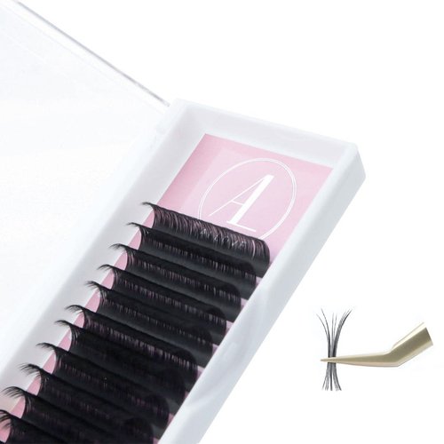 ALLOVE Cashmere Eyelash Extension Classic Lash Extensions 0.05 C Curl 10mm Individual Volume Lash Extensions Lash Trays for Lash Extensions Supplies Single Eyelash Extensions