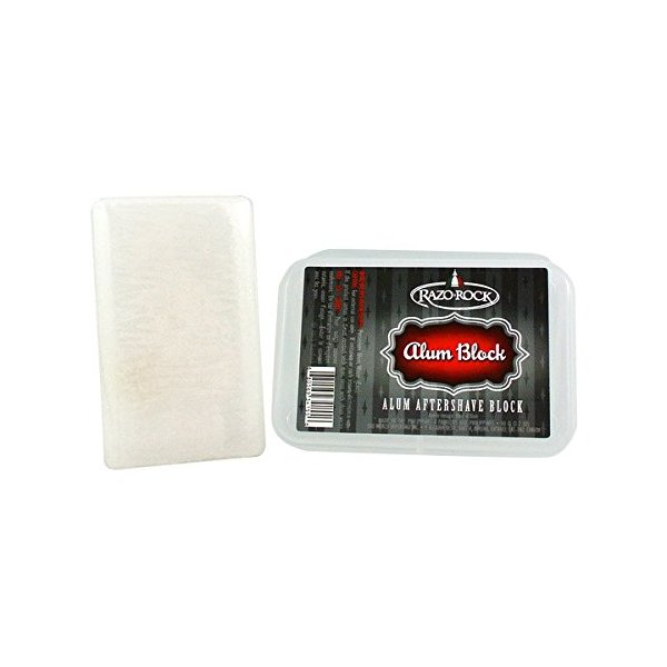 RazoRock Alum Block with Plastic Travel Case