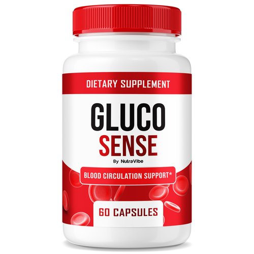 GlucoSense – Official Gluco Sense Formula with Clean, Premium Blend to Help Support Healthy Circulation, Natural Flow & Balanced Levels | Just 2 Easy-to-Swallow Pills Daily (60 Capsules)