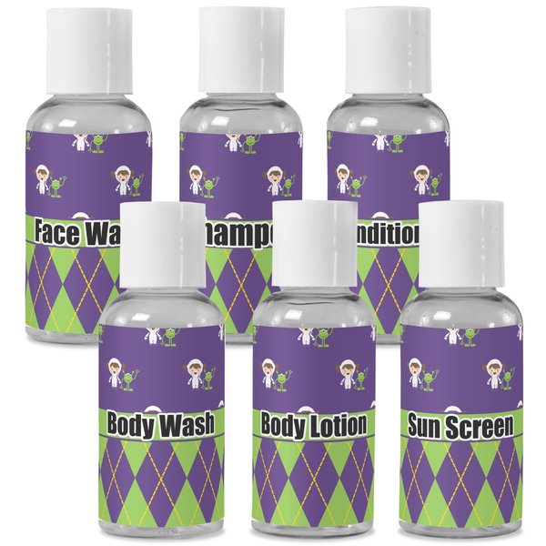 YouCustomizeIt Personalized Astronaut, Aliens & Argyle Travel Bottles