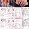 8 Sheets Cute Nail Stickers Cartoon Nail Decals 3D Self Adhesive Design Nail Supplies Cute Designer Nail Stickers for Women Girls DIY Manicure Tips Kawaii Nail Art Stickers