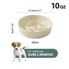 Havniva Ceramic Slow Dog Feeder Bowl for Small Dog, Slow Dog Food Bowl Small, Slow Dog Water Bowl, Pet Slower for Fun, Stop Bloat, Preventing Choking (1 x Cream White, 6inch)