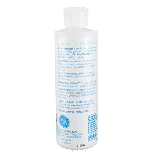 No Rinse Body Wash (3 Bottles), 8FL OZ Bottles