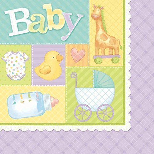 luncheon napkins pastel patchwork
