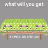 METIXOZE Buzz Cartoon Year Birthday Party Tablecloth Light Inspired Year Cartoon Story Party Table Cloths Buzz Birthday Party Decorations Supplies, (1)