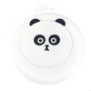 White Panda Mini Hair Brush for Purse, Pocket Hair Brush with Mirror for Girls, Cute Portable Foldable Travel Mirror Hair Brushes Round Hair Comb Compact Massage Comb, Hair Brushes (2H973)