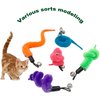 CATENESS Cat Worm Toy Cat Wand Replacement, 20 PCS Worm Cat Toy Refills, Cat Wand Attachments Worm for Cat Toys