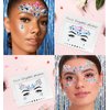 iMethod Face Jewels and Body Glitter - Face Gems, Mermaid Face Jewels Stick On, Holographic Cosmetic Face Glitter, for Festival Holiday Costumes & Halloween Alien Makeup, 12 Pcs