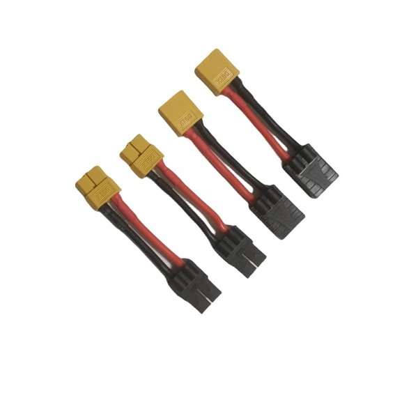 Hengfuntong-Elec XT60 Plug Male Female to TRX Plug Male Female Plug Connector Battery Adapter 14awg 40mm 2pairs