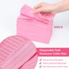 AREMOD 50pcs Disposable Nails Art Table Mat 3 Ply Nail Prep Paper Table Towels 13" x 18" Waterproof Tattoo Cover Tattooing Bibs Pads for Tattoo Supplies Acrylic Nail Supplies(pink)