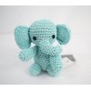Skelapparel Endless Fun Dog Teeth Cleaning Cotton Crochet Squeaky Dog Toy for Small Dogs - Baby Elephant