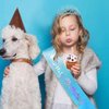 BAHABY It's My Birthday Sash & Rhinestone Birthday Tiara Set Birthday Sash and Crowns for Women Happy Birthday Decorationss- Blue