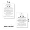 Lash Extension Aftercare Instruction Cards for Clients | Post Card Size 4.25 x 5.5” inches | 30 pack | Minimalist Black and White for Lash Artist Techs Client Business Cards