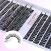 Lash Extension Kit 280pcs 9-16mm 30-40D D Curl Lash Clusters Kit - DIY Individual Eyelash Extension Kit with Lash Bond and Seal,Tweezers - Volume Eyelash Clusters Kit for Beginners(30D&40D KIT)