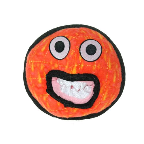TUFFY - World's Tuffest Soft Dog Toy - Alien Ball Red - Squeakers - Multiple Layers. Made Durable, Strong & Tough. Interactive Play (Tug, Toss & Fetch). Machine Washable & Floats
