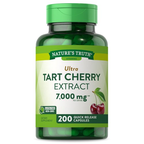Nature's Truth Tart Cherry Extract Capsules | 7000mg | 200 Count | Non-GMO & Gluten Free Supplement