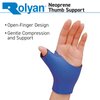 Rolyan Neoprene Pull On Thumb Support, Wrist Compression Sleeve, Thumb Support, Thumb Brace Maximum Hand Function, Brace Support for Thumb Sprains and Strains from Sports Injuries, Left, Medium
