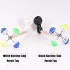 Window Glass Bird Perch Toy with Suction Cup, Small Bird Stand Perch Toy with Rotating Balls Spinning Bird Toys for Paraket Budgies Parrot Conure Cockatiel